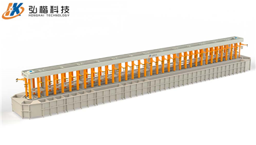 Circular vertical lifting electroplating line